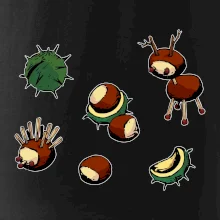 Kaštanová zvířátka - obdelník