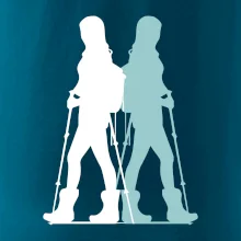 Nordic walking figury - žena