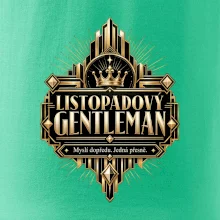 Listopadový gentleman zlatý art deco motiv