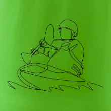 Kajak na vodě jedním tahem