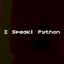 I Speak Python