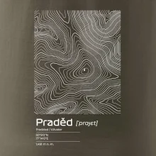 Praděd - vrstevnice v obdélníku
