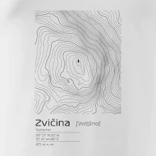 Zvičina - vrstevnice v obdélníku