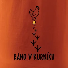 Ráno v kurníku slepice a vejce
