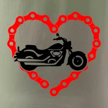 Moto srdce řetěz - chopper