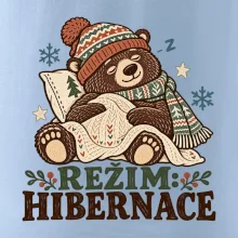 Rodinná vánoční trička - Režim hibernace zimní medvěd táta