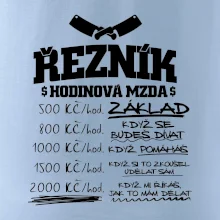 Hodinová mzda řezník