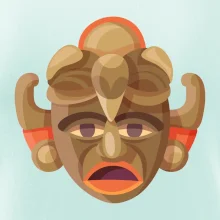 Mayové maska černoch