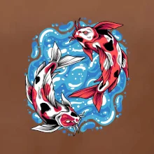 Yin & Yang Koi kapr - červený