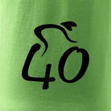 Cyklista slaví čtyřicítku (40)