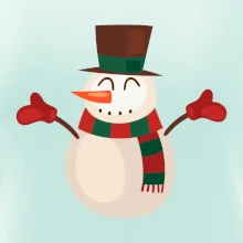 Vánoční sněhulák