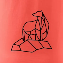 Geometrie lední medvěd na ledu