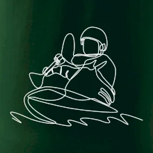 Kajak na vodě jedním tahem