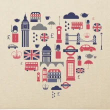 Anglie symboly srdce