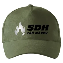 Kšiltovka SDH nápis, reflexní oheň