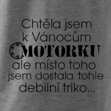 Chtěla jsem dostat motorku - Vánoce
