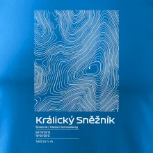 Králický Sněžník - vrstevnice v obdélníku