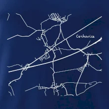 Černobílá mapa Cerhovice 267 61