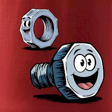 Parové triko - Šroub a matka