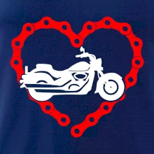 Moto srdce řetěz - chopper Moto srdce řetěz - chopper
