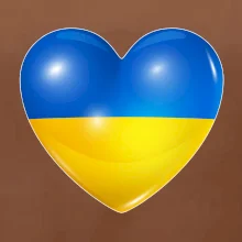 Ukrajina srdce vlajka
