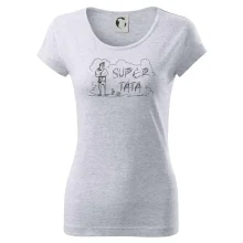 Kreslený nápis super táta