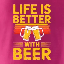 Life is better with beer - oranžové
