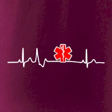 EKG rescue červená hvězda