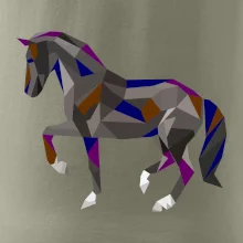 Kůň geometrie barevný