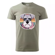 Knírač - fenka a květiny