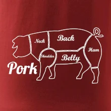 Prase nákres rozřezání