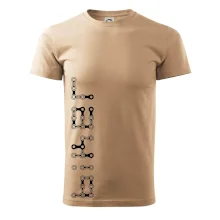 Biker nápis na výšku řetěz