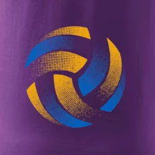 Volejbalový míč rastr barevný