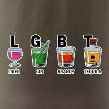 LGBT -  Likér, Gin, Brandy, Tequila