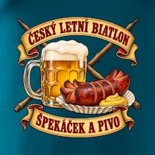 Český letní biatlon špekáček a pivo