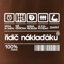 Čárový kód řidič náklaďáku