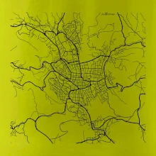 Mapy měst černobílé Jablonec nad Nisou