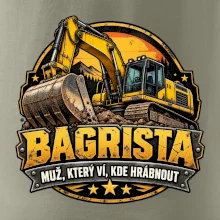 Bagrista muž který ví kde hrábnout