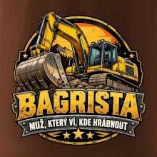 Bagrista muž který ví kde hrábnout