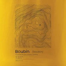 Boubín - vrstevnice v obdélníku
