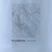 Kozákov - vrstevnice v obdélníku