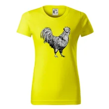 Kohout kreslený černobílý