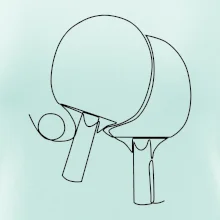 Pálky na stolní tenis jedním tahem