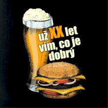 Pivo a burger vím co je dobrý