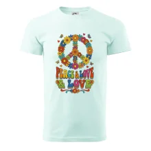 Peace and love - na výšku s květy
