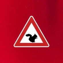 Dopravní značka - Pozor veverka