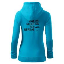 Eat sleep fly repeat