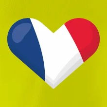 Francouzská vlajka srdce