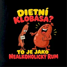 Dietní klobása jako nealkoholický rum