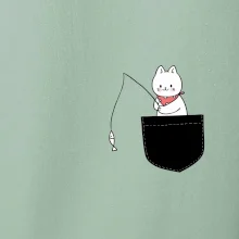 Kočka s rybou v kapse